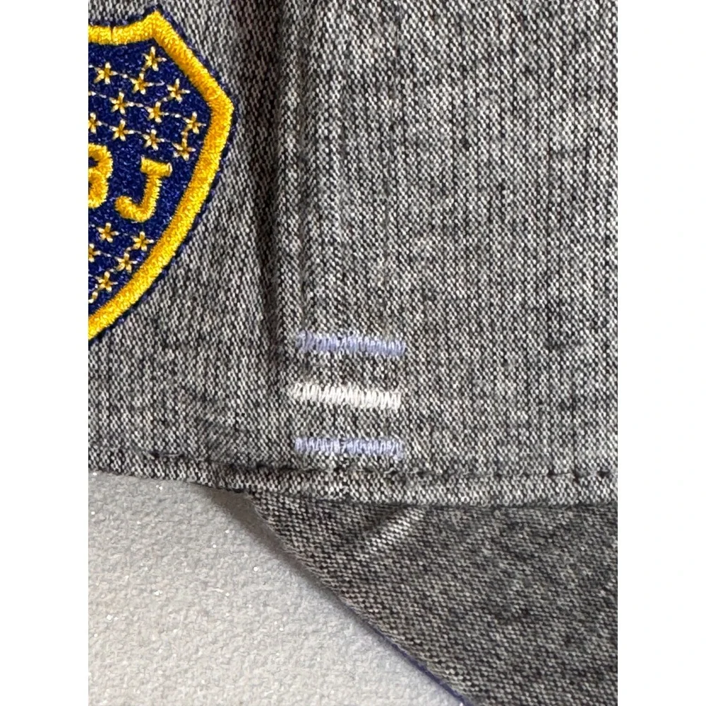Boca Juniors CABJ Official Licensed Snapback Hat Heather Gray Adjustable Cap
